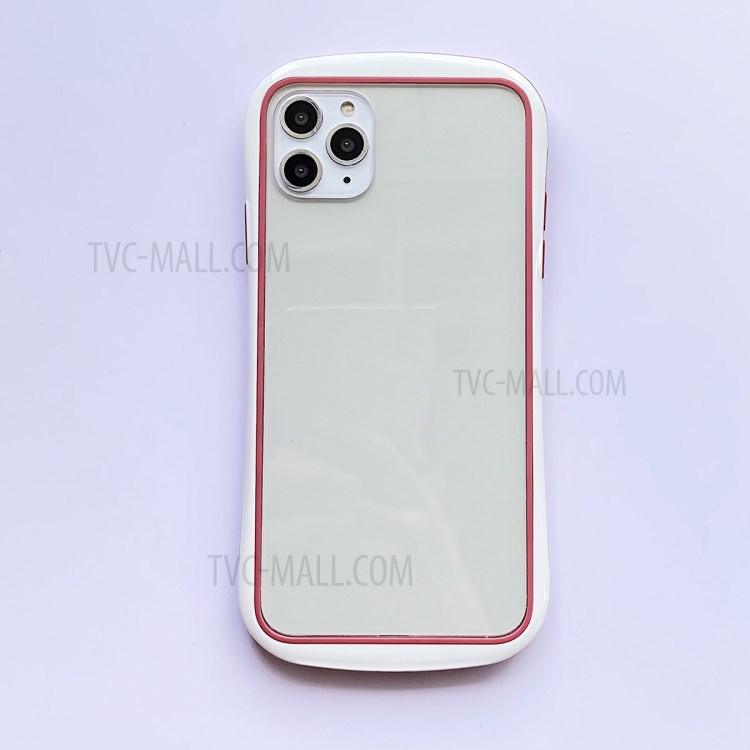 Dual Color Frame TPU + PC Clear Back Phone Cover for iPhone 11 Pro Max 6.5 inch - Red-2