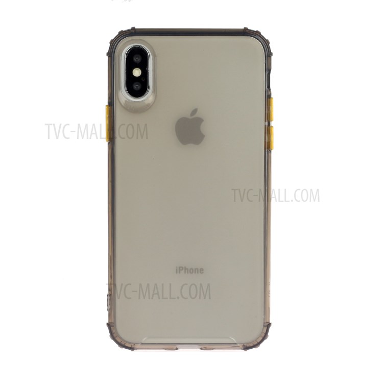 Drop-proof Matte TPU Soft Phone Case for iPhone XS Max 6.5-inch - Grey-1