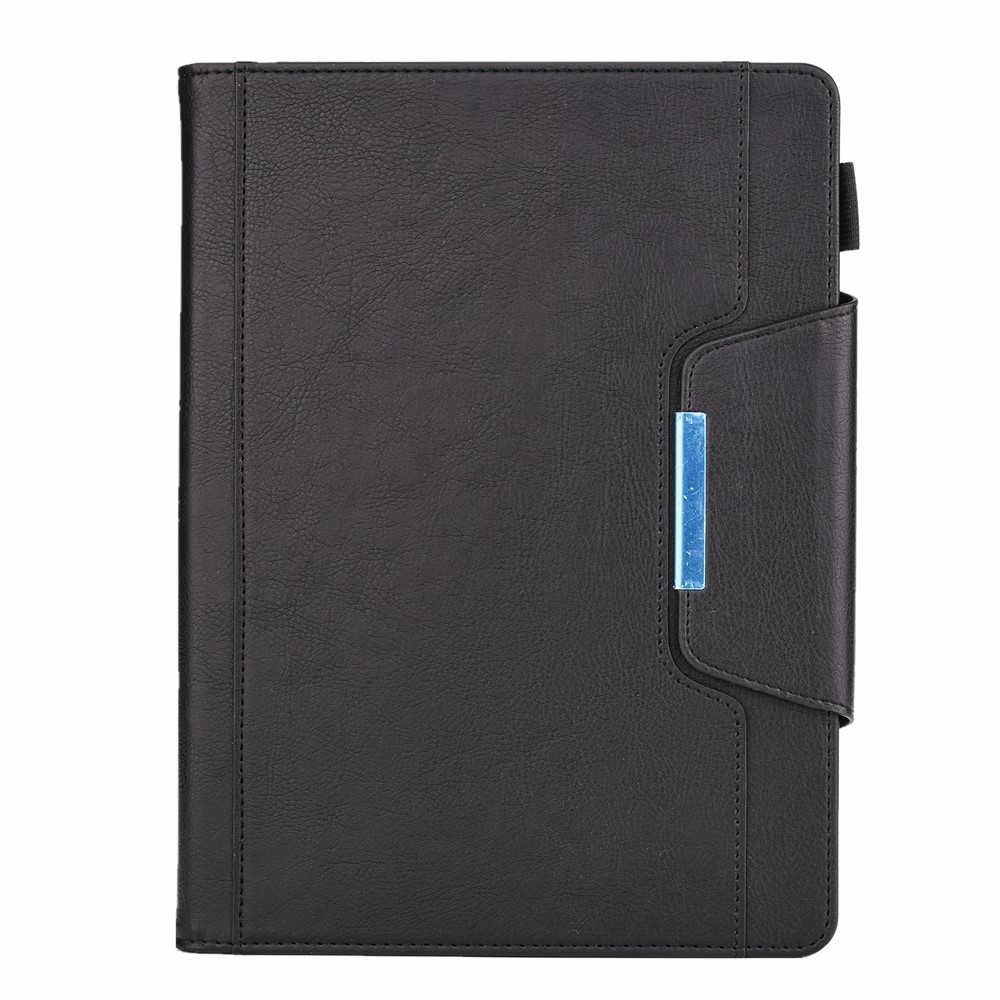 Metal Buckle Wallet Stand Leather Smart Cover Tablet Shell for iPad Pro 11-inch (2020)/(2018) - Black-1