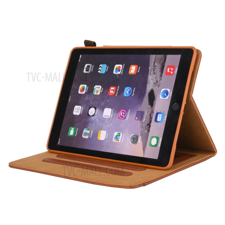 Metal Buckle Wallet Stand Leather Smart Cover Tablet Shell for iPad Pro 11-inch (2020)/(2018) - Brown-5