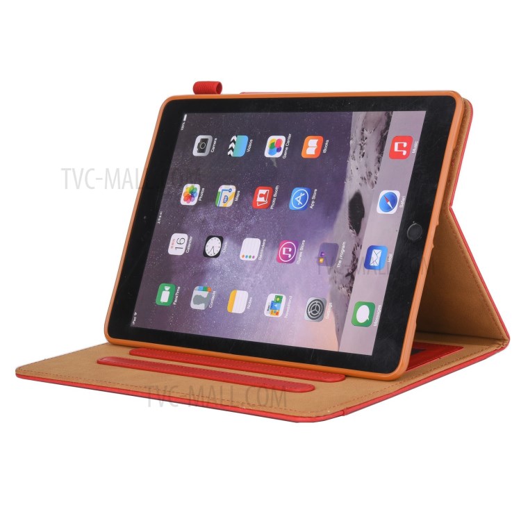 Metal Buckle Wallet Stand Leather Smart Cover Tablet Shell for iPad Pro 11-inch (2020)/(2018) - Red-5