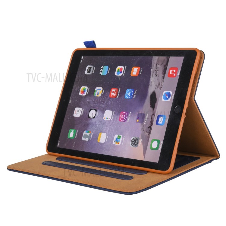 Metal Buckle Wallet Stand Leather Smart Cover Tablet Shell for iPad Pro 11-inch (2020)/(2018) - Blue-5