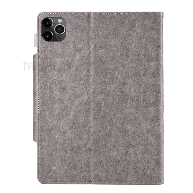 Metal Buckle Wallet Stand Leather Smart Cover Tablet Shell for iPad Pro 11-inch (2020)/(2018) - Grey-2
