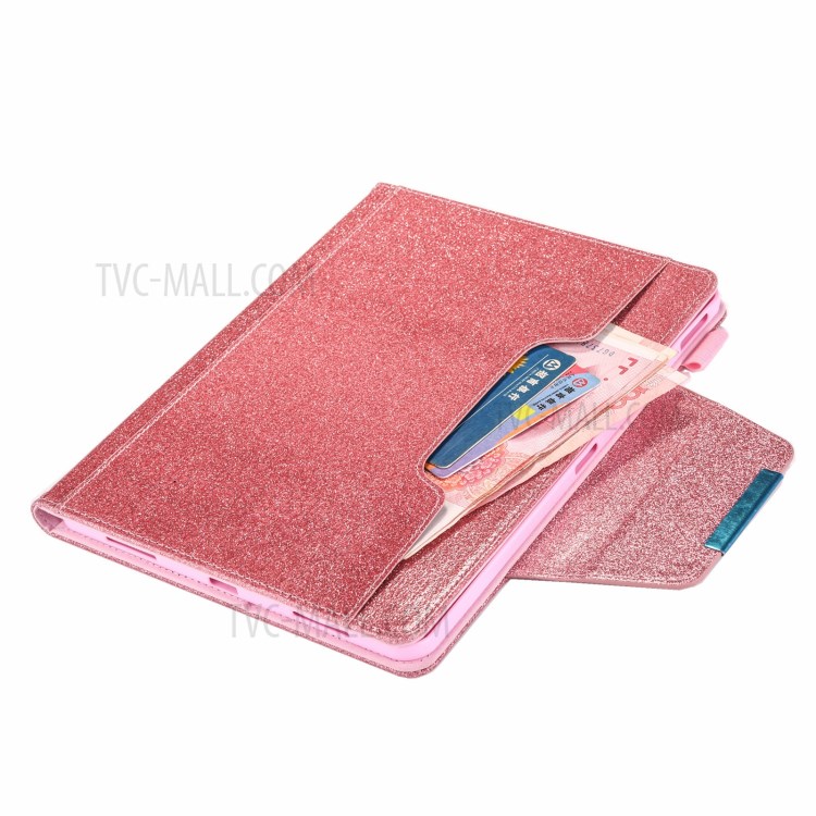 Metal Buckle Wallet Stand Leather Smart Cover Tablet Shell for iPad Pro 11-inch (2020)/(2018) - Rose Gold-4