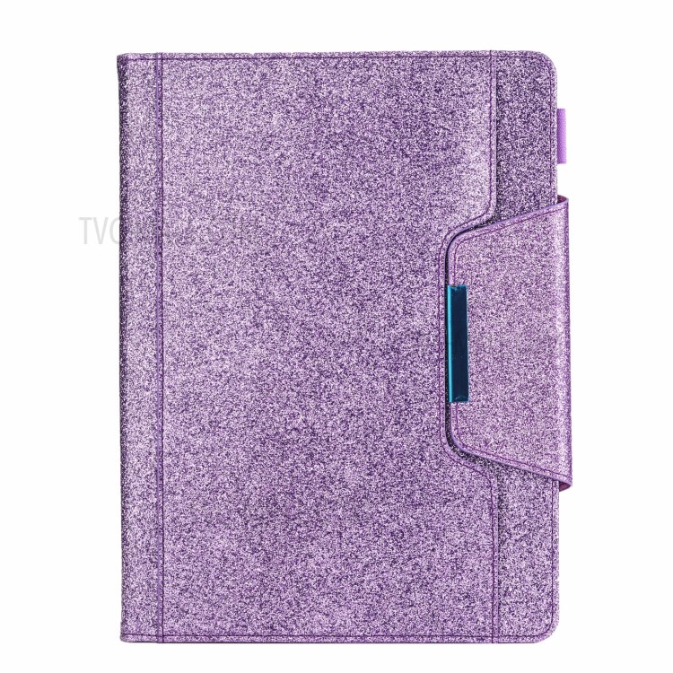 Metal Buckle Wallet Stand Leather Smart Cover Tablet Shell for iPad Pro 11-inch (2020)/(2018) - Purple-1