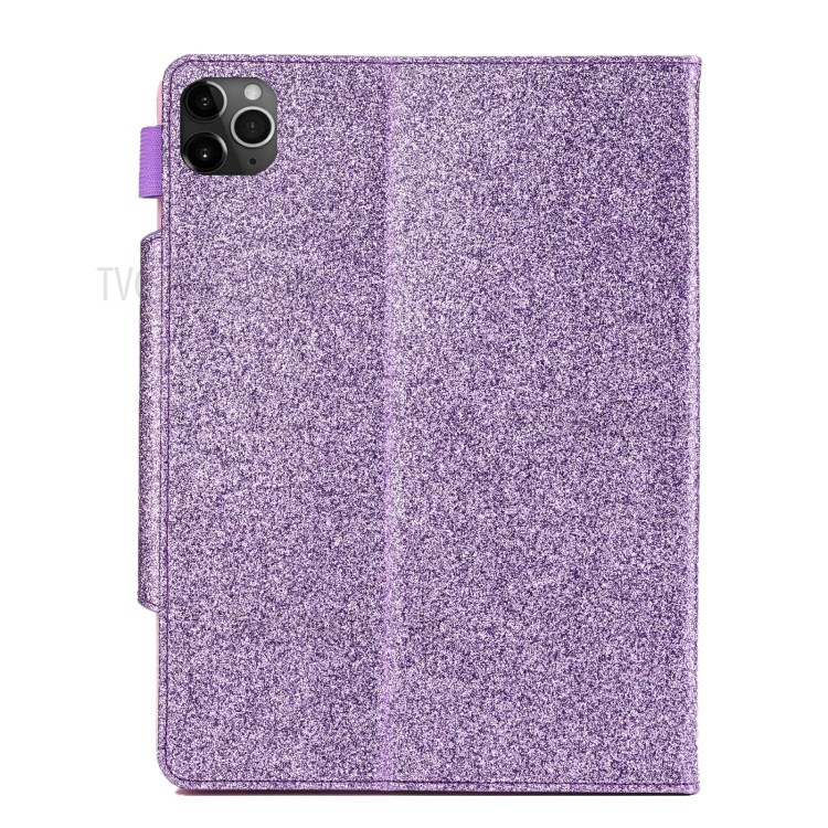 Metal Buckle Wallet Stand Leather Smart Cover Tablet Shell for iPad Pro 11-inch (2020)/(2018) - Purple-2