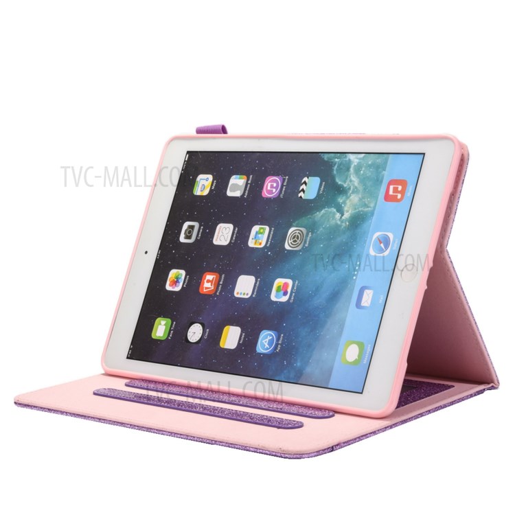 Metal Buckle Wallet Stand Leather Smart Cover Tablet Shell for iPad Pro 11-inch (2020)/(2018) - Purple-6