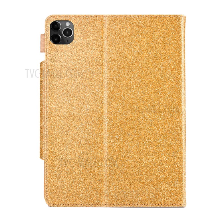 Metal Buckle Wallet Stand Leather Smart Cover Tablet Shell for iPad Pro 11-inch (2020)/(2018) - Gold-2