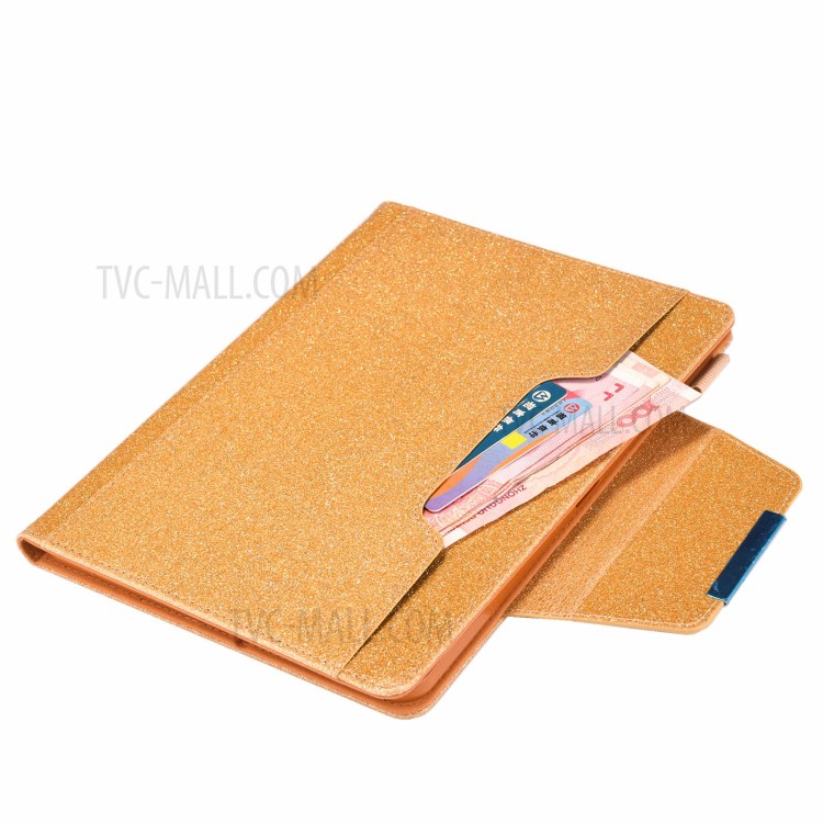 Metal Buckle Wallet Stand Leather Smart Cover Tablet Shell for iPad Pro 11-inch (2020)/(2018) - Gold-4