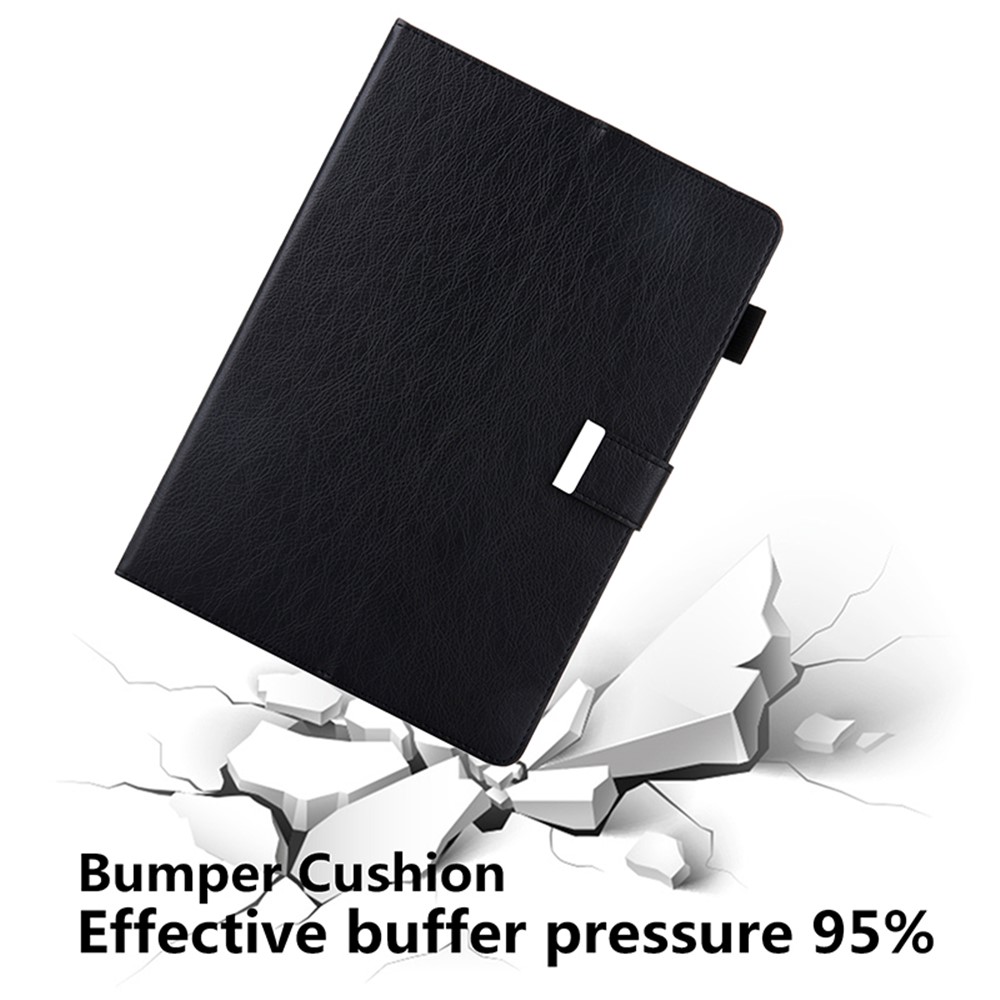 Metal Buckle Card Slots Stand Leather Smart Cover with Hand Strap for iPad Pro 11-inch (2020)/(2018) - Black-2