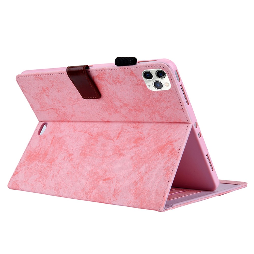 Stile Aziendale Auto Wake & Custodia in Pelle di Sonno Con Supporto Per Carta Per Ipad Air (2020)/Air (2022)/Pro 11 Pollici (2020) (2018) - Rosa