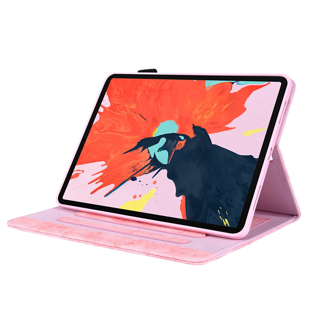 Business Style Auto Wake & Sleep Leather Stand Case with Card Holder for iPad Pro 11-inch (2020)/(2018) - Pink-5