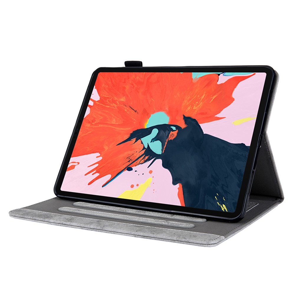Business Style Auto Wake & Sleep Leather Stand Case with Card Holder for iPad Pro 11-inch (2020)/(2018) - Grey-4