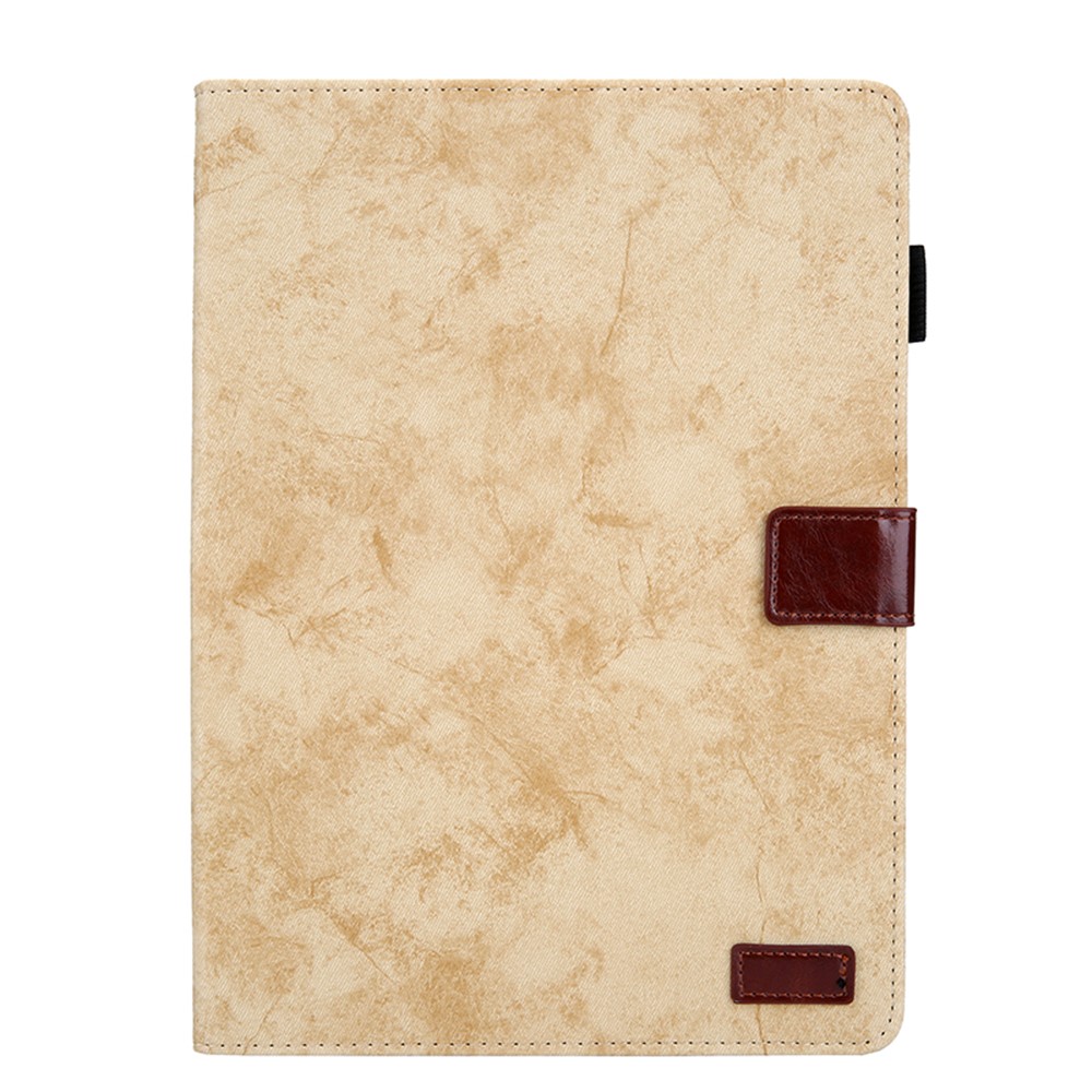 Business Style Auto Wake & Sleep Leather Stand Case with Card Holder for iPad Pro 11-inch (2020)/(2018) - Light Yellow-1