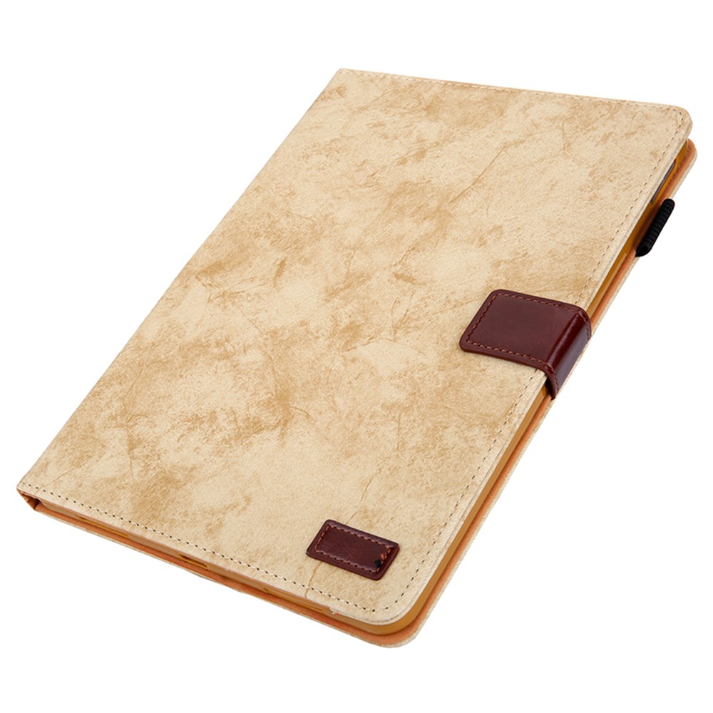 Business Style Auto Wake & Sleep Leather Stand Case with Card Holder for iPad Pro 11-inch (2020)/(2018) - Light Yellow-3