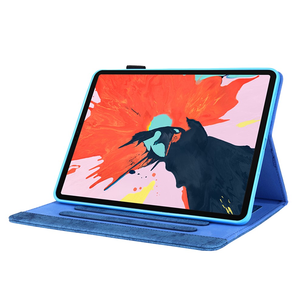 Business Style Auto Wake & Sleep Leather Stand Case with Card Holder for iPad Pro 11-inch (2020)/(2018) - Blue-4