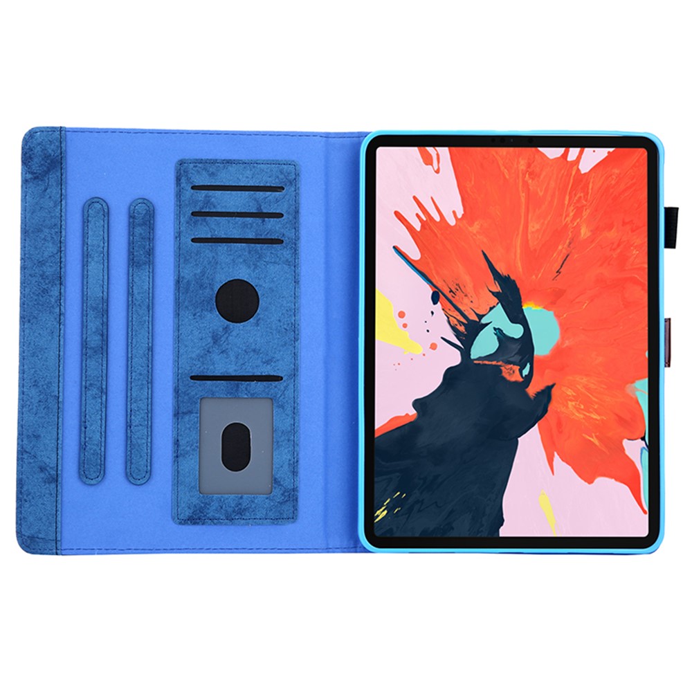 Business Style Auto Wake & Sleep Leather Stand Case with Card Holder for iPad Pro 11-inch (2020)/(2018) - Blue-6