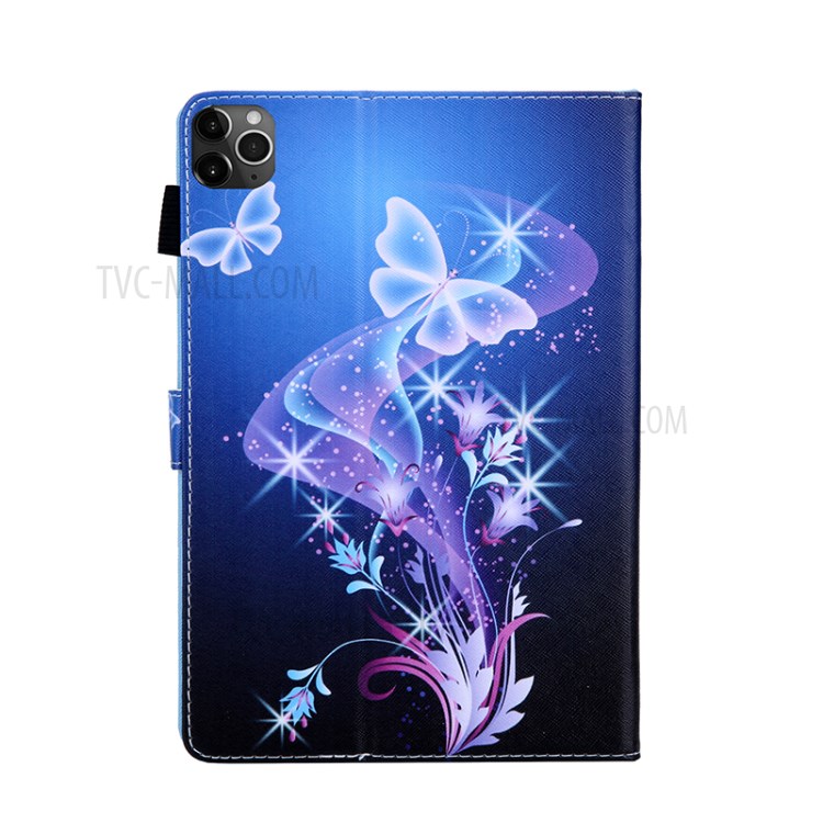 Pattern Printing Multi-angle Stand Leather Card Slot Tablet Case for iPad Pro 11-inch (2020)/(2018) - Magic Butterflies-2