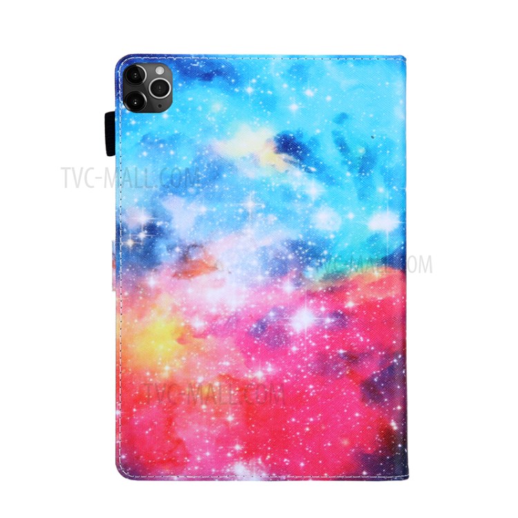 Pattern Printing Multi-angle Stand Leather Card Slot Tablet Case for iPad Pro 11-inch (2020)/(2018) - Nebula-2
