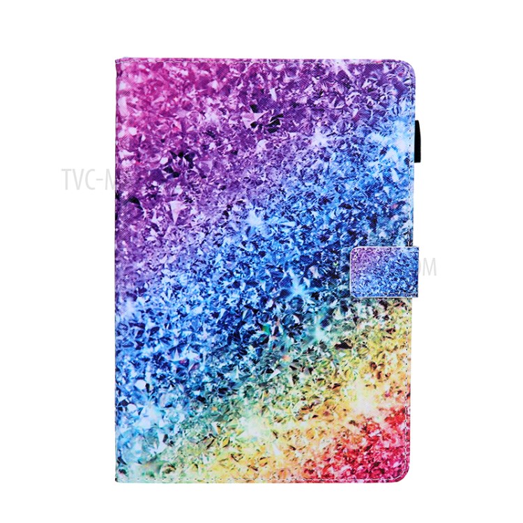 Pattern Printing Multi-angle Stand Leather Card Slot Tablet Case for iPad Pro 11-inch (2020)/(2018) - Color Splicing Pattern-1