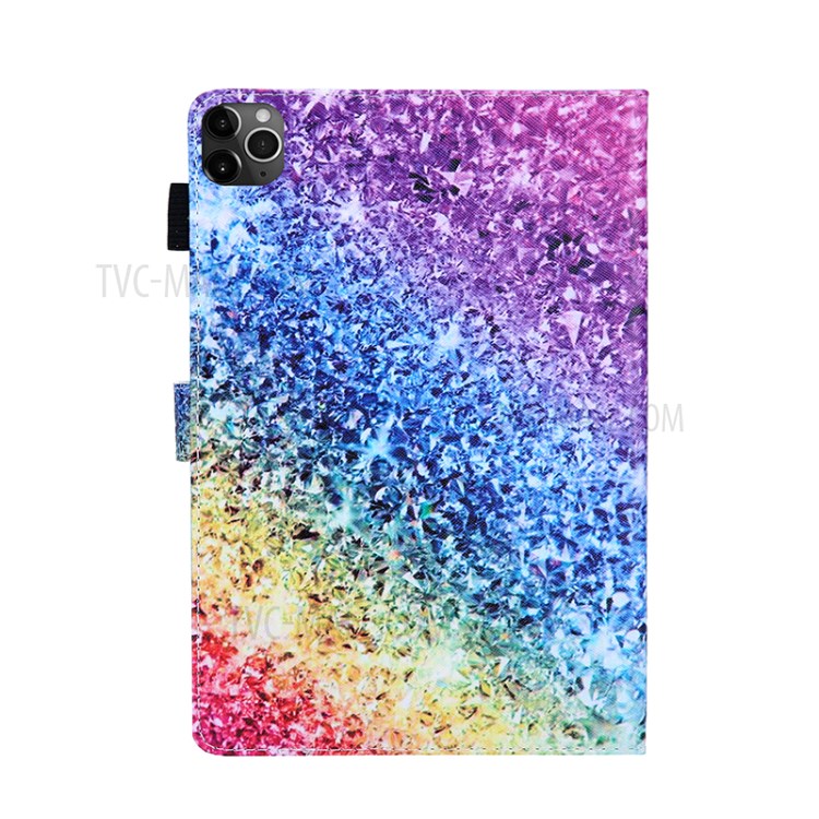 Pattern Printing Multi-angle Stand Leather Card Slot Tablet Case for iPad Pro 11-inch (2020)/(2018) - Color Splicing Pattern-2