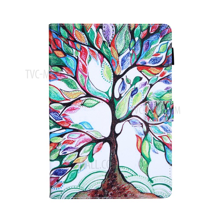 Pattern Printing Multi-angle Stand Leather Card Slot Tablet Case for iPad Pro 11-inch (2020)/(2018) - Life Tree-1