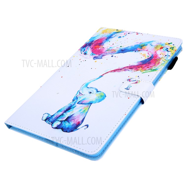 Pattern Printing Multi-angle Stand Leather Card Slot Tablet Case for iPad Pro 11-inch (2020)/(2018) - Elephant-3