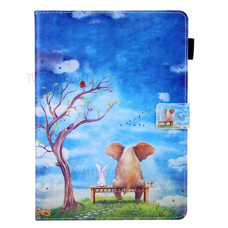 Pattern Printing Multi-angle Stand Leather Card Slot Tablet Shell for iPad Pro 11-inch (2020)/(2018) - Tree and Animals-1