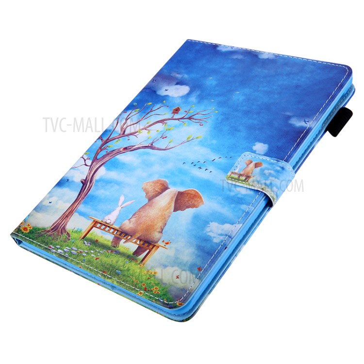 Pattern Printing Multi-angle Stand Leather Card Slot Tablet Shell for iPad Pro 11-inch (2020)/(2018) - Tree and Animals-3