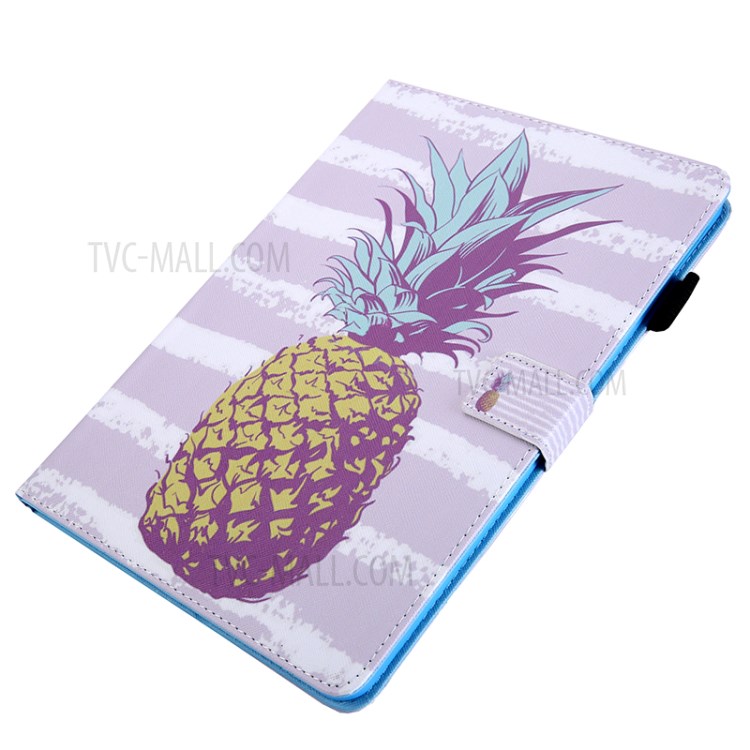 Pattern Printing Multi-angle Stand Leather Card Slot Tablet Shell for iPad Pro 11-inch (2020)/(2018) - Pineapple-4
