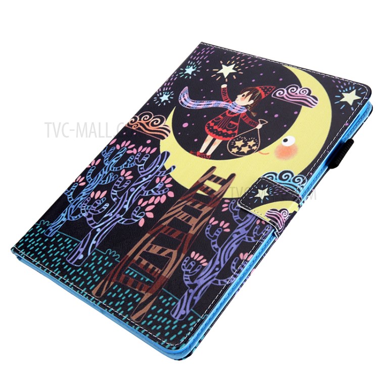 Pattern Printing Multi-angle Stand Leather Card Slot Tablet Shell for iPad Pro 11-inch (2020)/(2018) - Star Picking Child-4