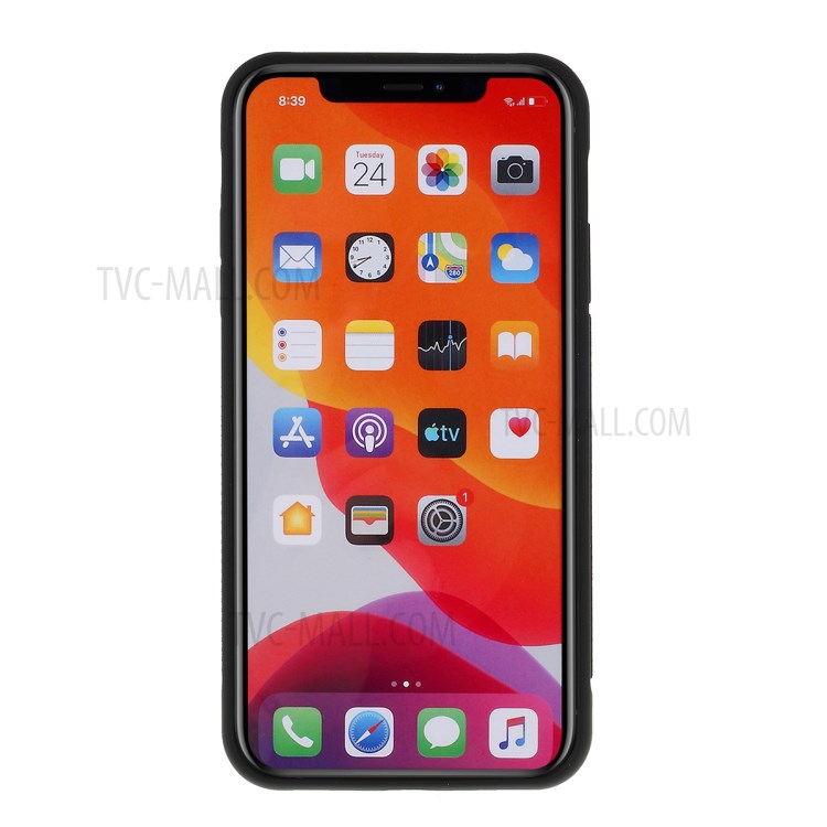 For iPhone 11 Pro 5.8-inch Magnetic Hand Strap Kickstand TPU + PC Phone Cover - Black-3
