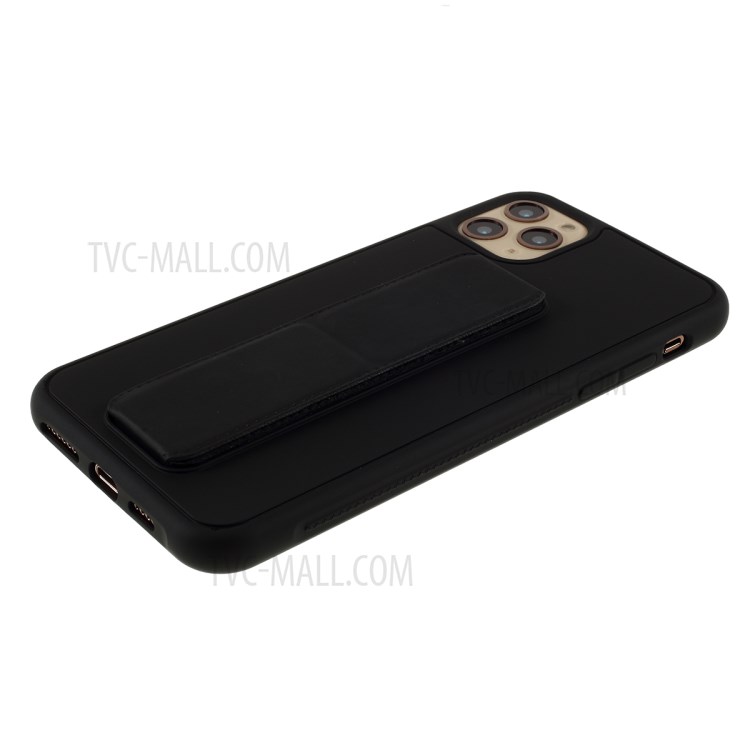 For iPhone 11 Pro 5.8-inch Magnetic Hand Strap Kickstand TPU + PC Phone Cover - Black-5