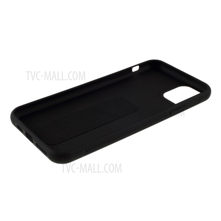 For iPhone 11 Pro 5.8-inch Magnetic Hand Strap Kickstand TPU + PC Phone Cover - Black-9
