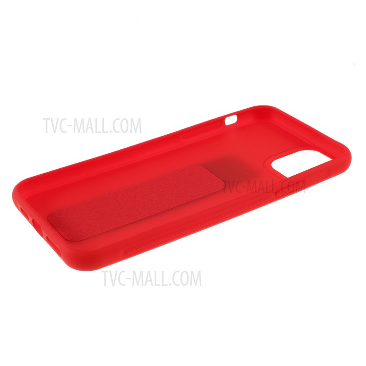 For iPhone 11 Pro 5.8-inch Magnetic Hand Strap Kickstand TPU + PC Phone Cover - Red-7
