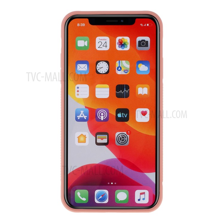 For iPhone 11 Pro 5.8-inch Magnetic Hand Strap Kickstand TPU + PC Phone Cover - Pink-3