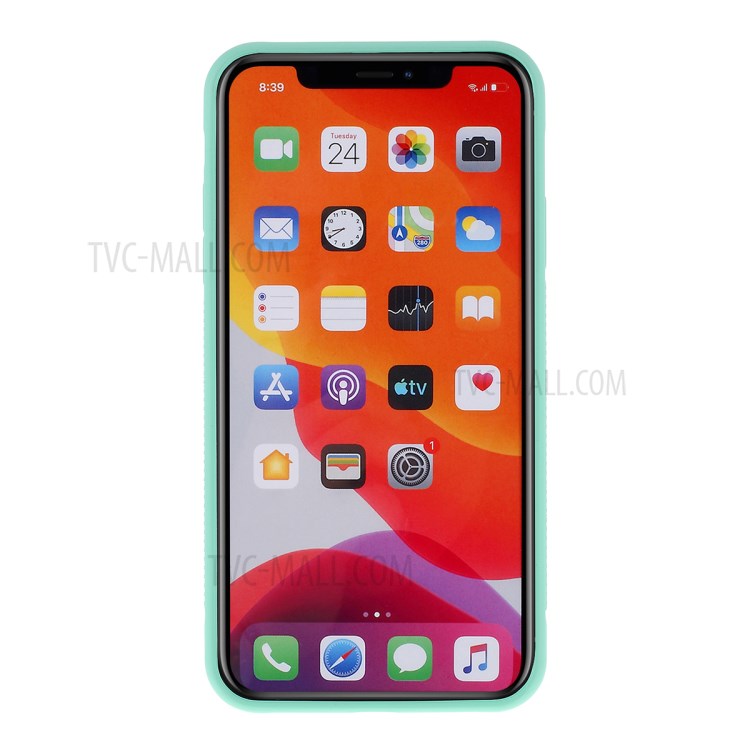 For iPhone 11 Pro 5.8-inch Magnetic Hand Strap Kickstand TPU + PC Phone Cover - Cyan-3