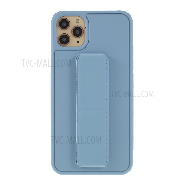For iPhone 11 Pro 5.8-inch Magnetic Hand Strap Kickstand TPU + PC Phone Cover - Baby Blue-1