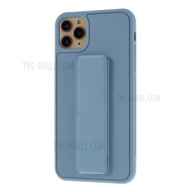 For iPhone 11 Pro 5.8-inch Magnetic Hand Strap Kickstand TPU + PC Phone Cover - Baby Blue-2