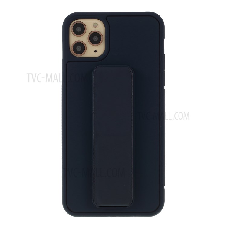 For iPhone 11 Pro 5.8-inch Magnetic Hand Strap Kickstand TPU + PC Phone Cover - Dark Blue-1