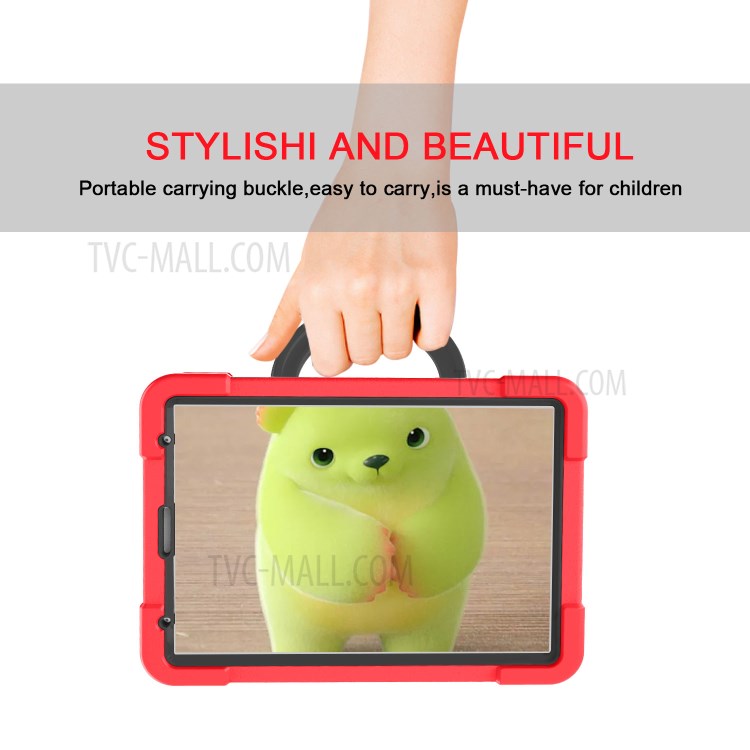 360° Swivel Kickstand PC + TPU Hybrid Tablet Case for Apple iPad Pro 11-inch (2020) - Red/Black-7
