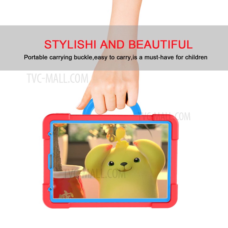 360° Swivel Kickstand PC + TPU Hybrid Tablet Case for Apple iPad Pro 11-inch (2020) - Red/Blue-7