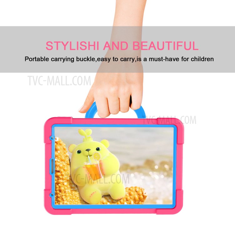 360° Swivel Kickstand PC + TPU Hybrid Tablet Case for Apple iPad Pro 11-inch (2020) - Rose/Blue-7