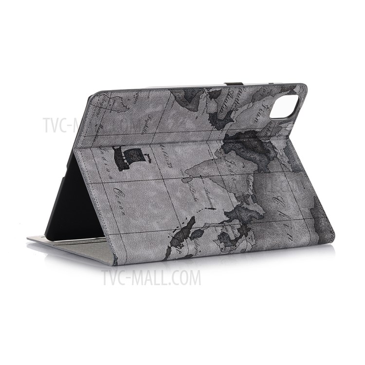 Map Pattern Auto Sleep Stand PU Leather Tablet Cover with Card Holder for iPad Pro 11-inch (2020)/(2018) - Style C-3