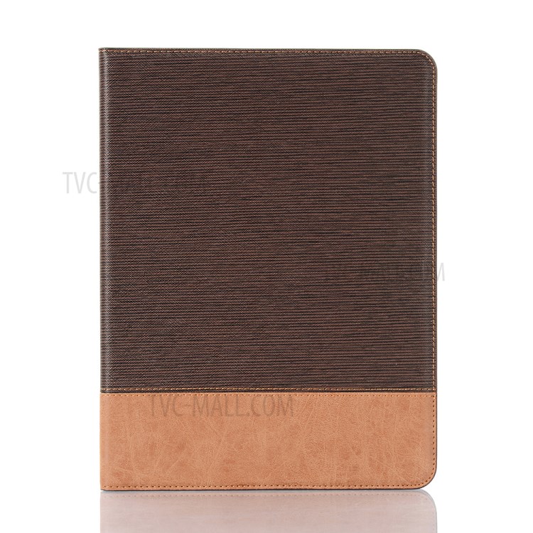 Cross Texture Splicing Leather Wallet Smart Cover for iPad Pro 11-inch (2020)/(2018) - Coffee-6