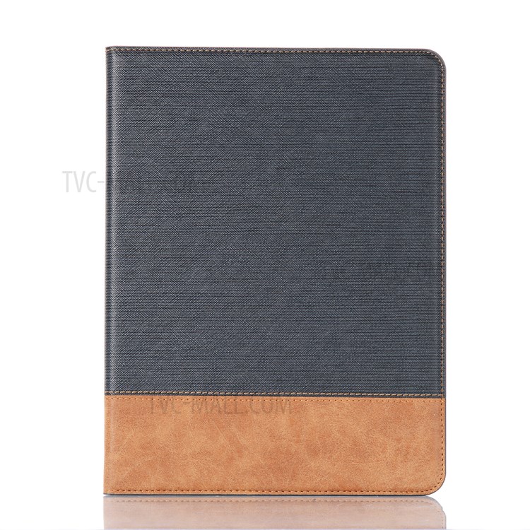 Cross Texture Splicing Leather Wallet Smart Cover for iPad Pro 11-inch (2020)/(2018) - Black-1