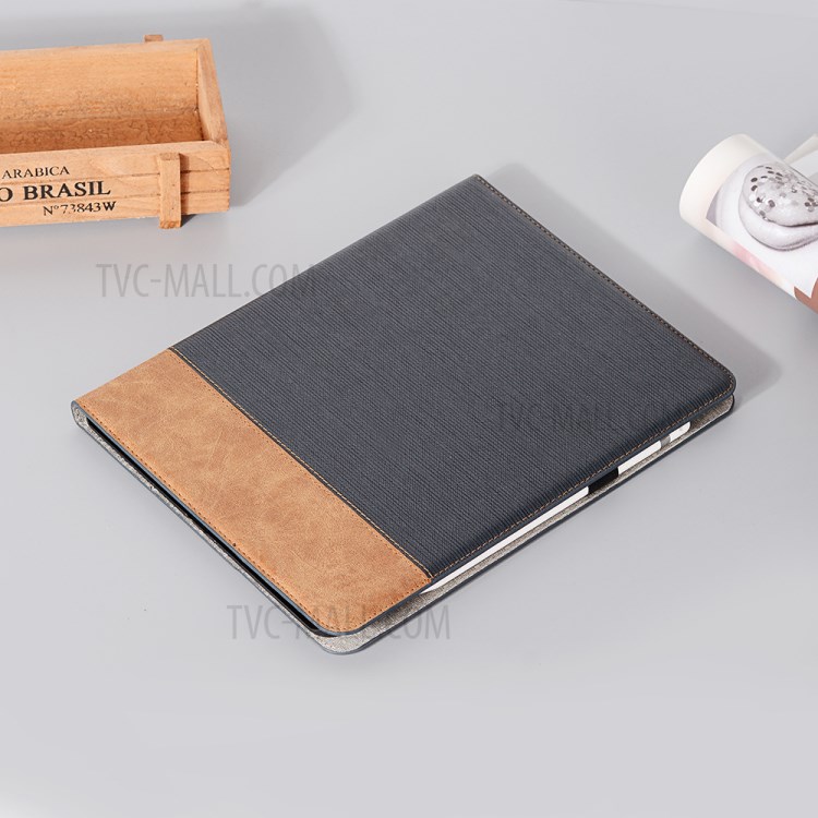 Cross Texture Splicing Leather Wallet Smart Cover for iPad Pro 11-inch (2020)/(2018) - Black-5