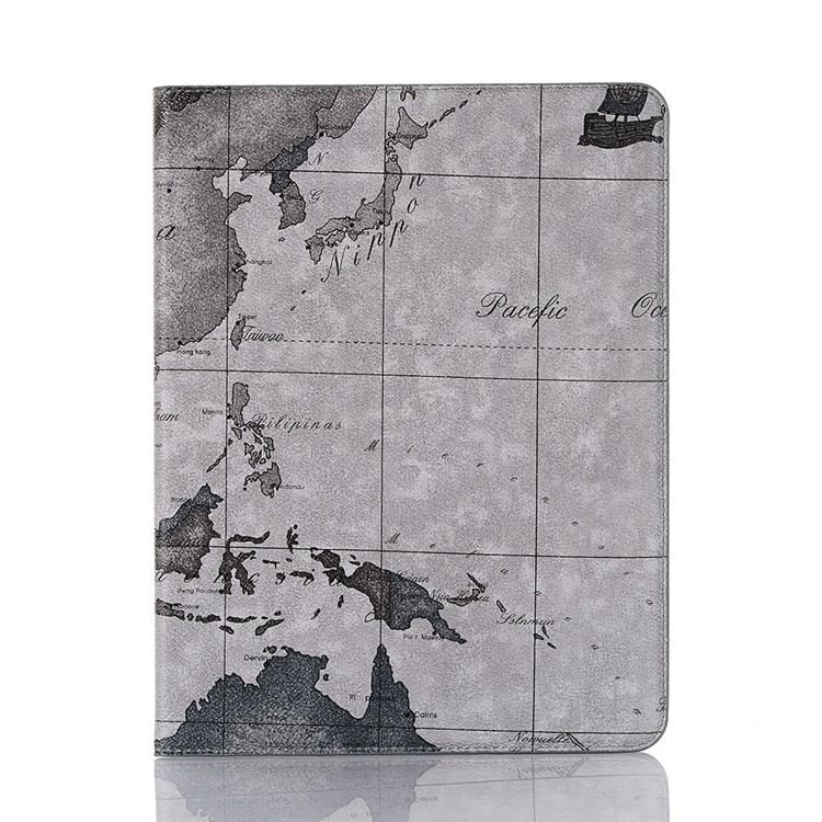 Roteiro Padrão De Auto Vigília Sono Shell Tablet / Carteira De Couro Para IPad Pro 12,9 Polegadas (2020) / (2018) - Cinzento-1