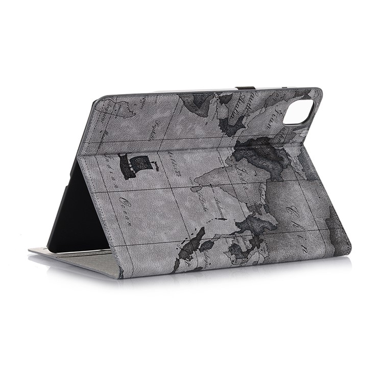 Roteiro Padrão De Auto Vigília Sono Shell Tablet / Carteira De Couro Para IPad Pro 12,9 Polegadas (2020) / (2018) - Cinzento-3
