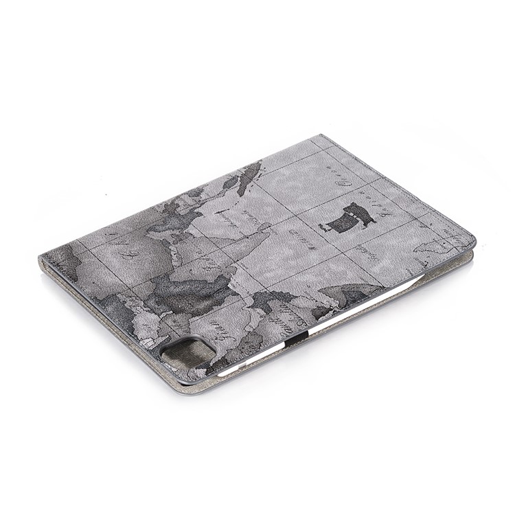 Roteiro Padrão De Auto Vigília Sono Shell Tablet / Carteira De Couro Para IPad Pro 12,9 Polegadas (2020) / (2018) - Cinzento-5